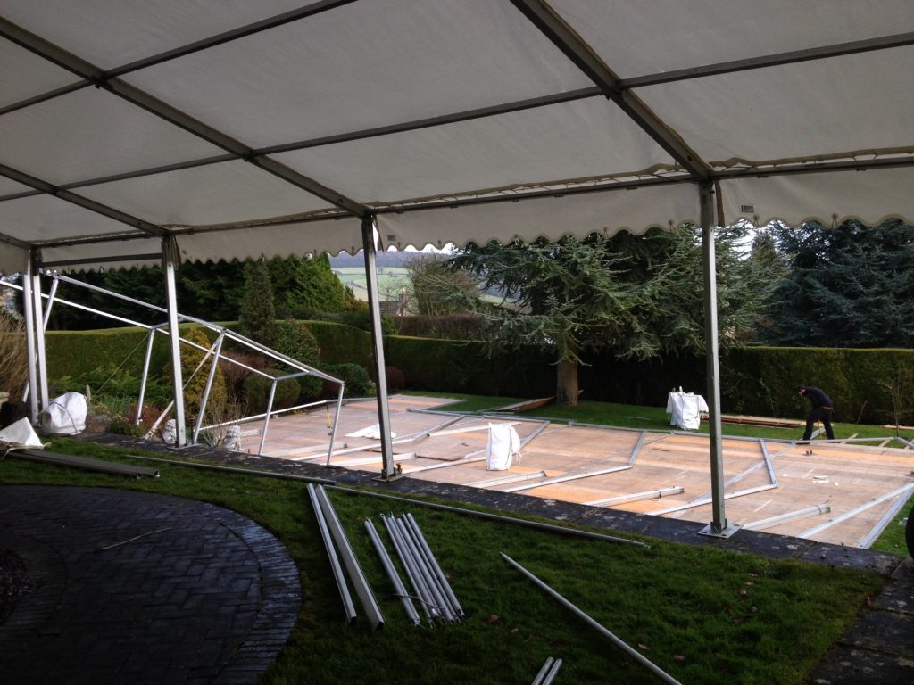 Setting up Marquee Hire